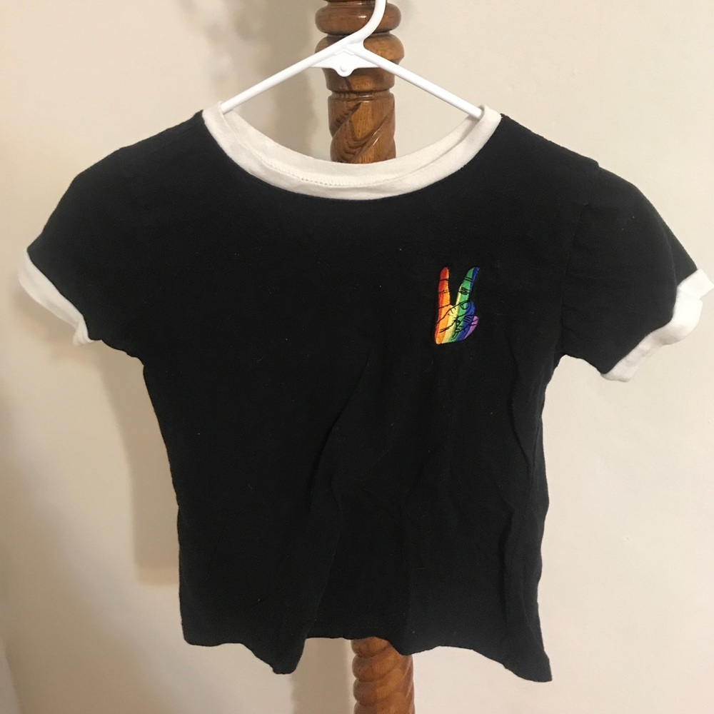 Pride crop tee shirt